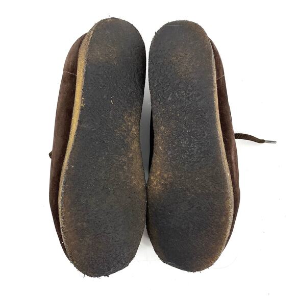 Clarks Wallabee Women's Brown Suede Classic Gum Crepe Sole‎ (8) - Picture 8 of 9